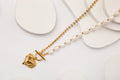 CADENA PERLAS Y CORAZON